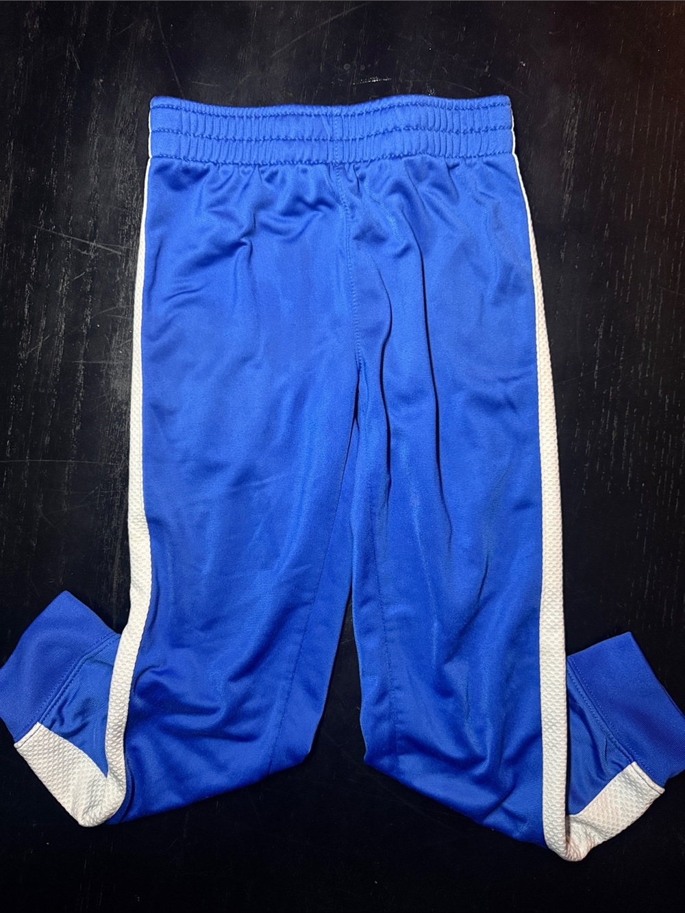 Nike Royal Blue Kids Track Joggers with White Side Stripes
